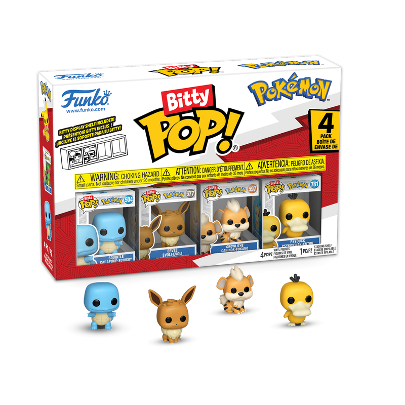 Pokemon Squirtle Funko Bitty Pop! Mini-Figure 4-Pack
