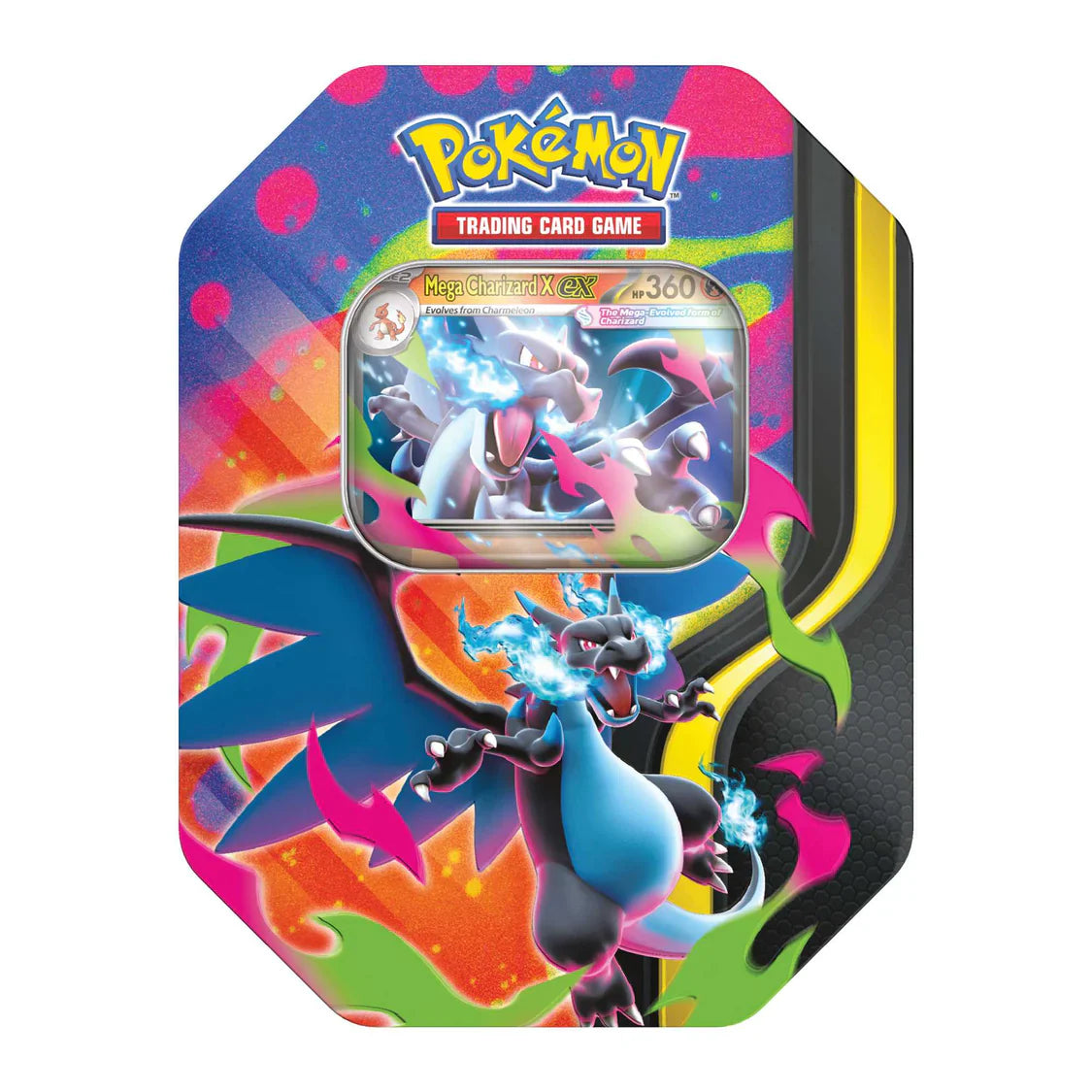Pokemon TCG Mega Charizard Tin - Mega Charizard X