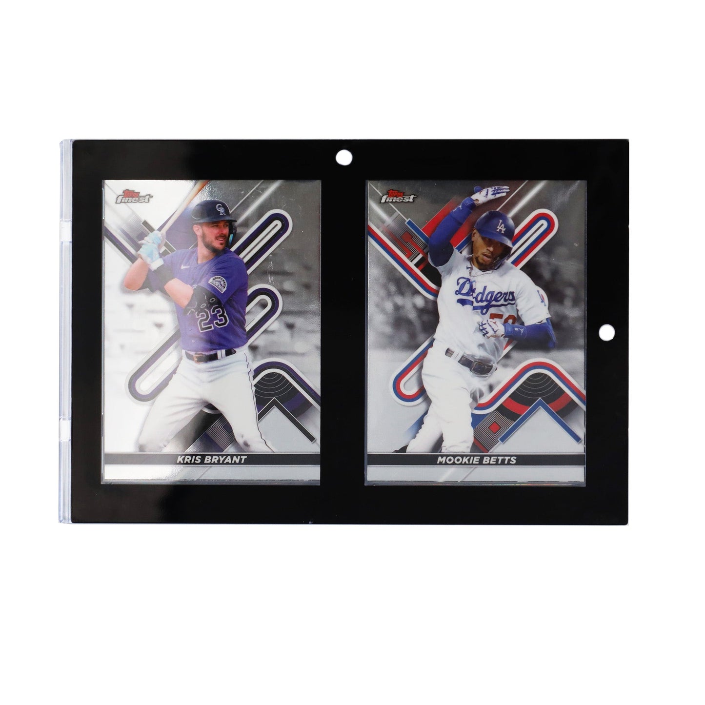 Magnetic 2-Card Holder - 35 PT. Black Border