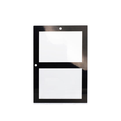 Magnetic 2-Card Holder - 35 PT. Black Border