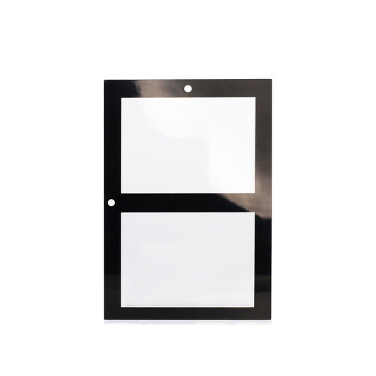 Magnetic 2-Card Holder - 35 PT. Black Border