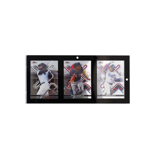 Magnetic 3-Card Holder - 35 PT. Black Border