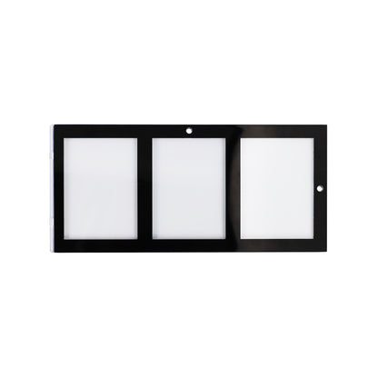 Magnetic 3-Card Holder - 35 PT. Black Border