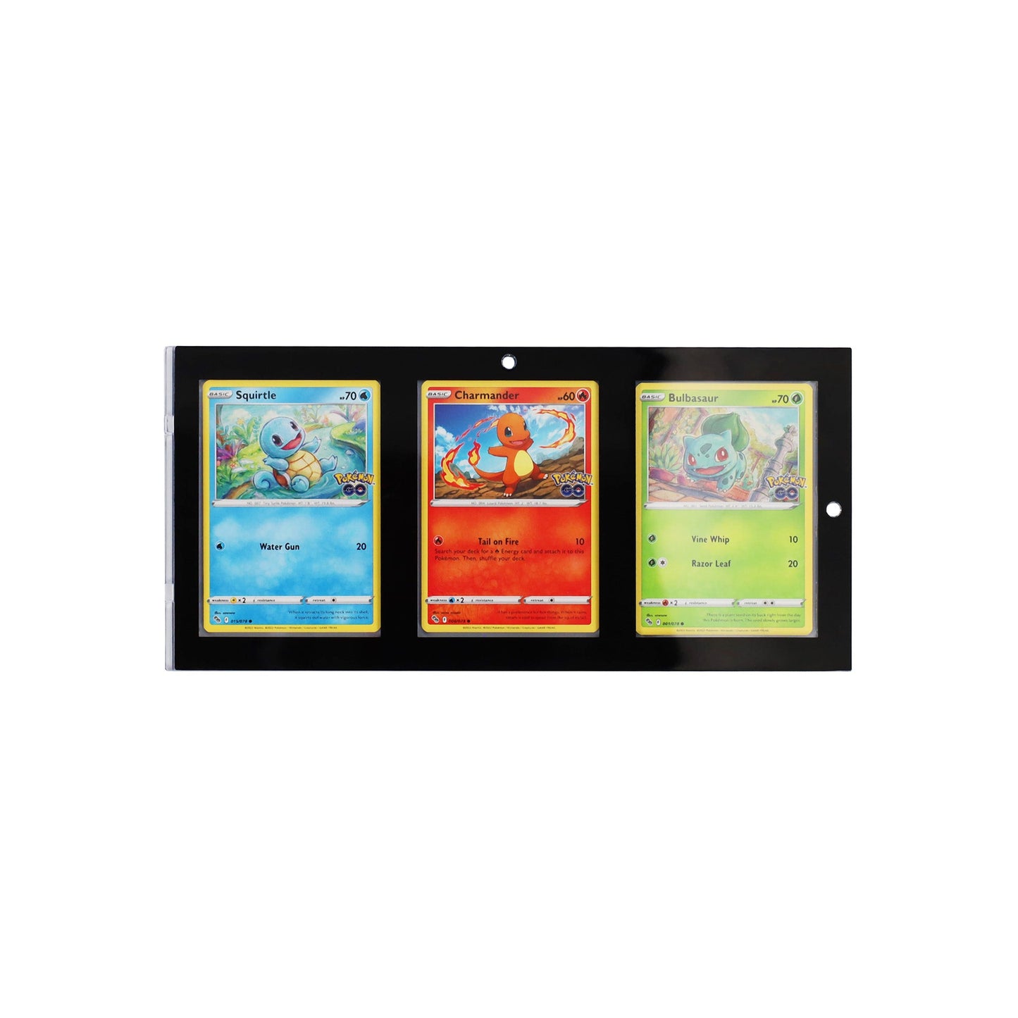 Magnetic 3-Card Holder - 35 PT. Black Border