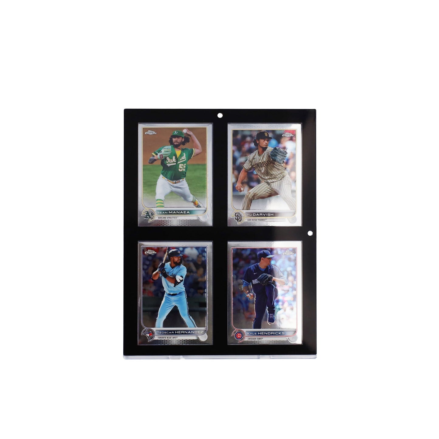 Magnetic 4-Card Holder - 35 PT. Black Border