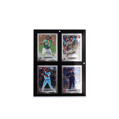 Magnetic 4-Card Holder - 35 PT. Black Border