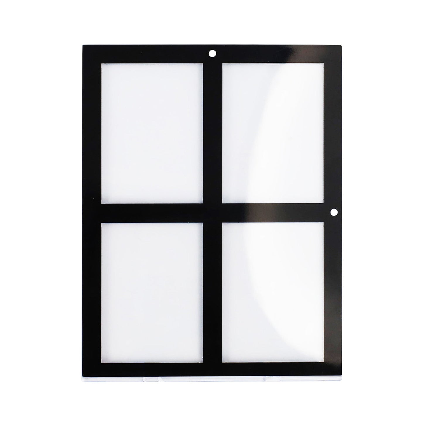 Magnetic 4-Card Holder - 35 PT. Black Border