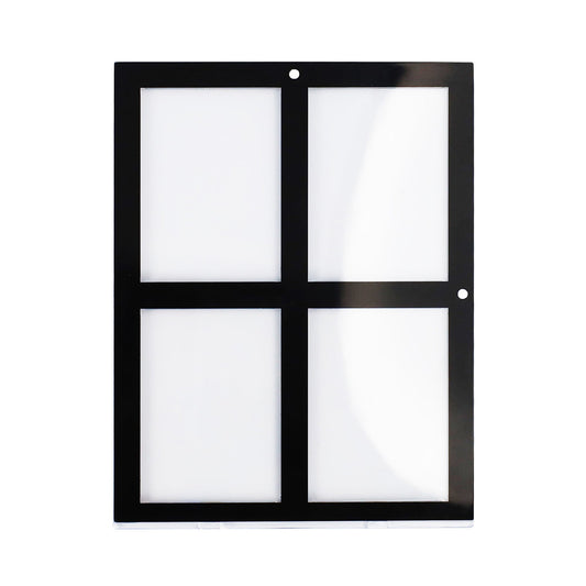 Magnetic 4-Card Holder - 35 PT. Black Border