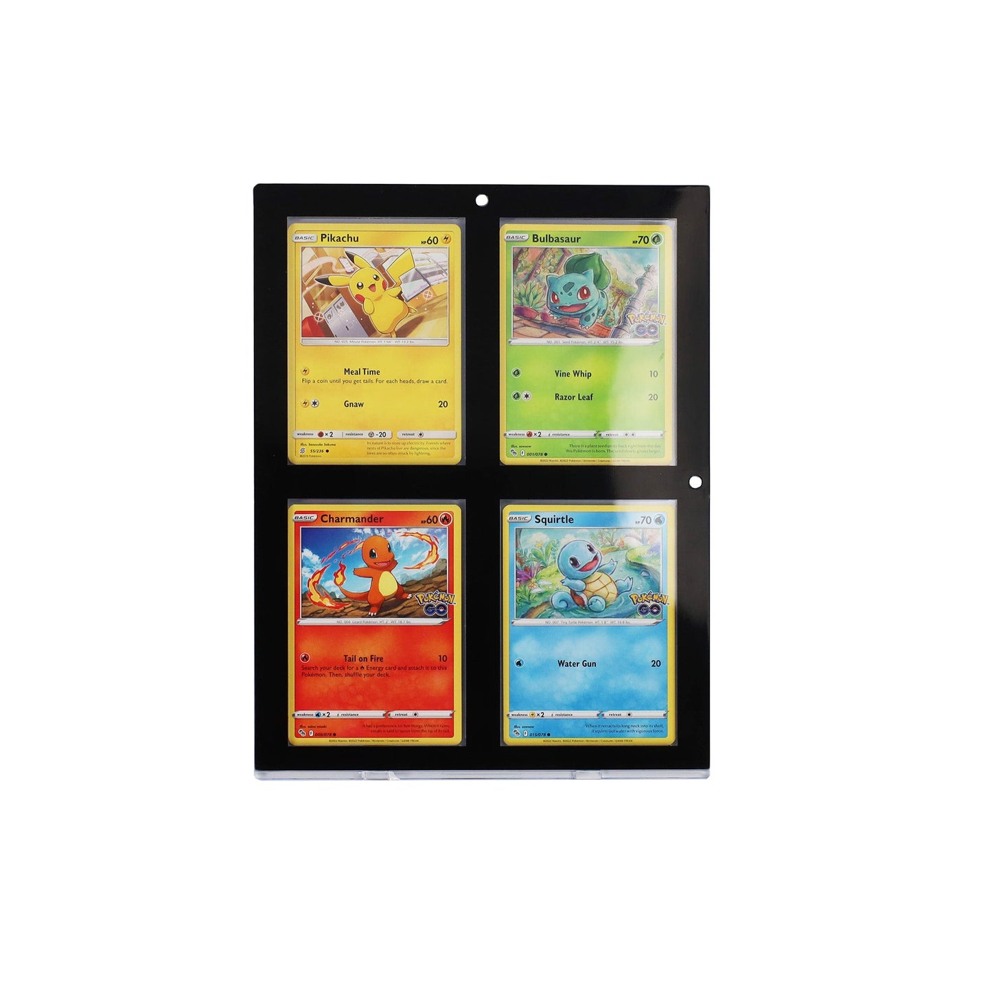 Magnetic 4-Card Holder - 35 PT. Black Border