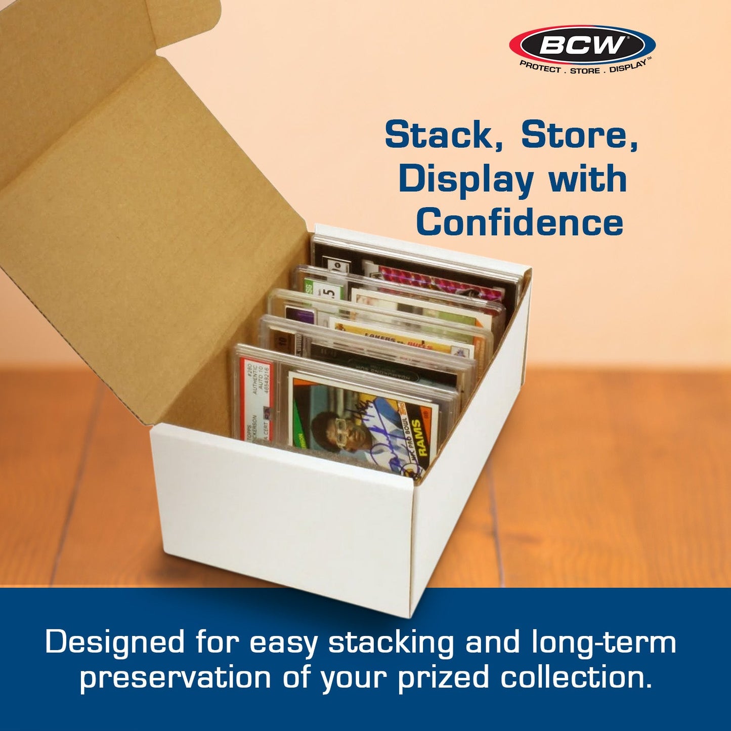 (50) Graded Trading Card Box