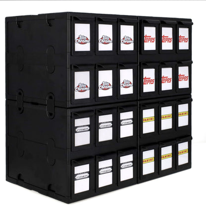 6 Drawer Card Catalog - Black