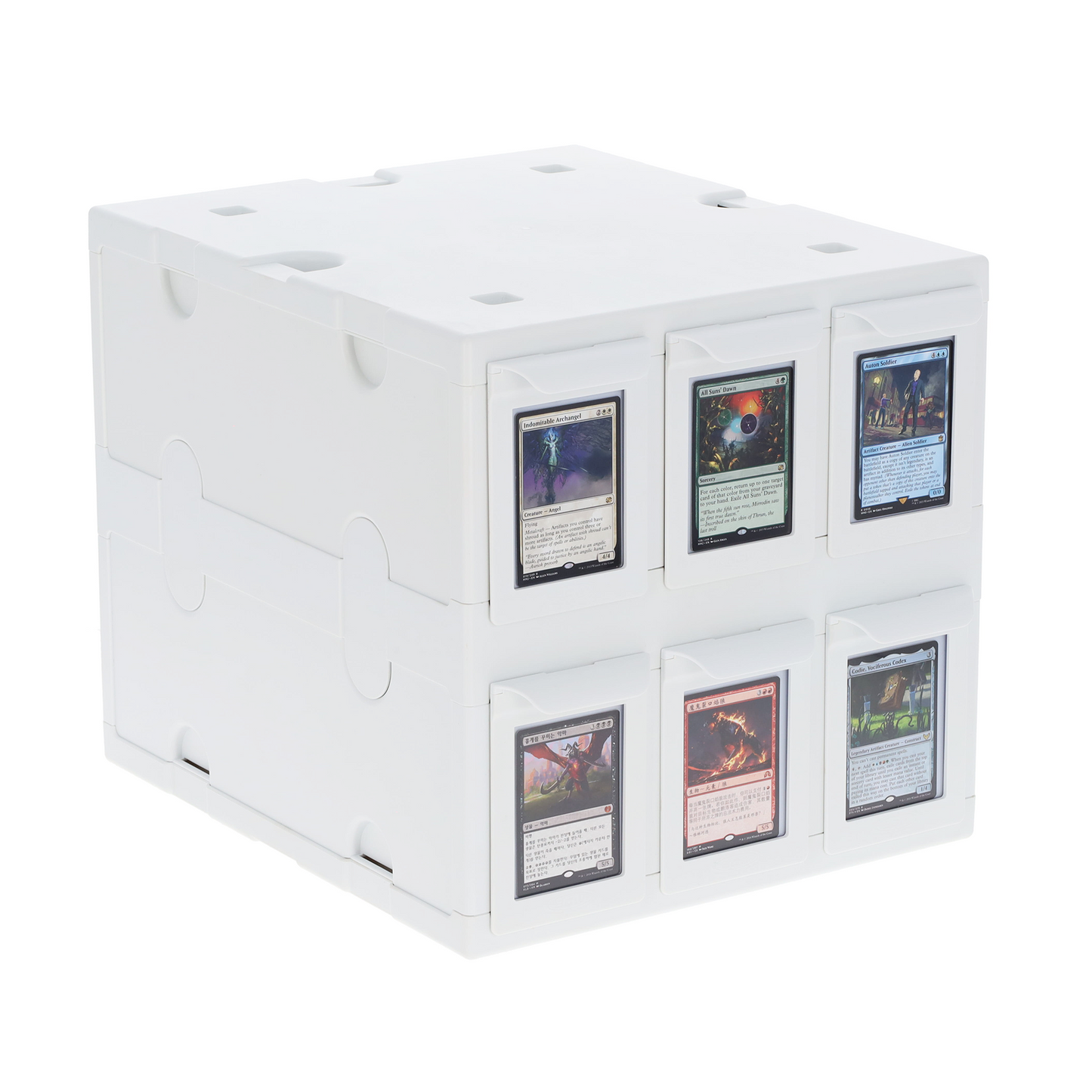 6 Drawer Card Catalog - White
