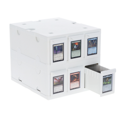 6 Drawer Card Catalog - White