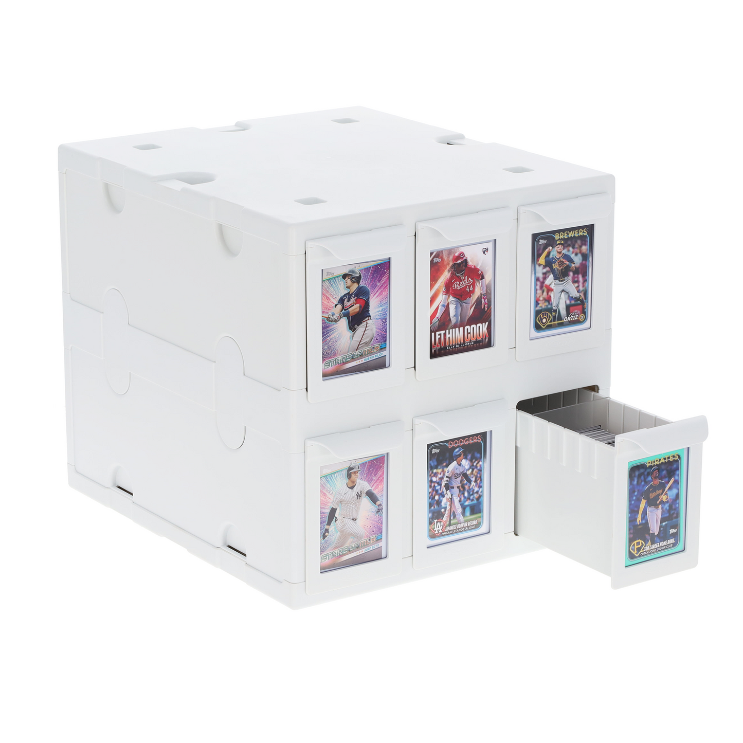 6 Drawer Card Catalog - White