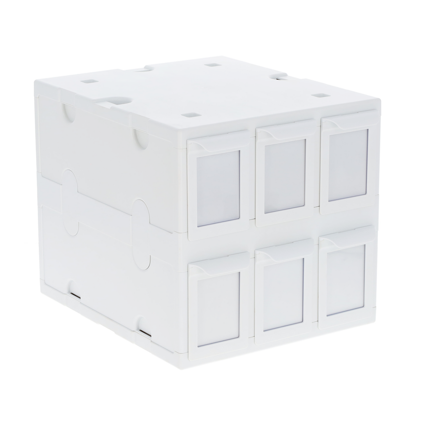 6 Drawer Card Catalog - White