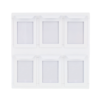 6 Drawer Card Catalog - White