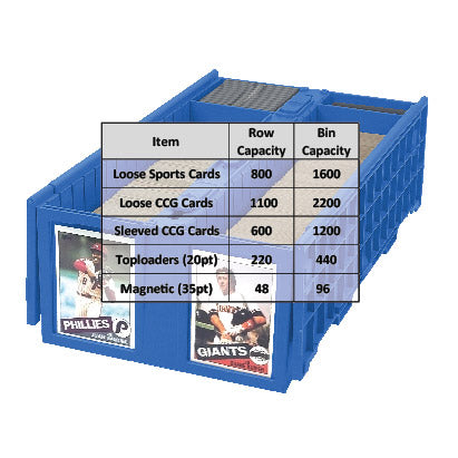 Collectible Card Bin - 1600 - Blue