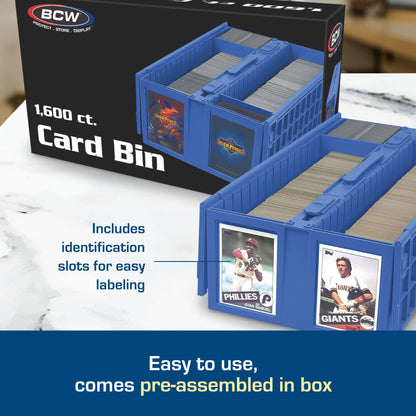 Collectible Card Bin - 1600 - Blue
