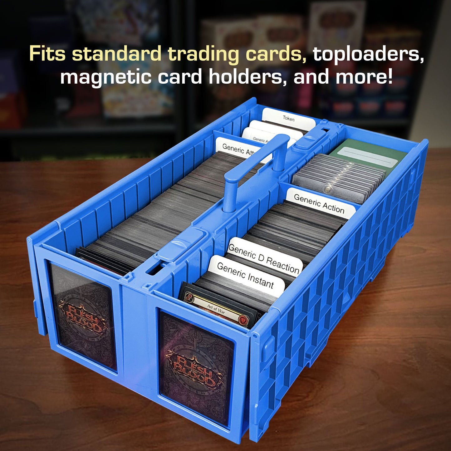 Collectible Card Bin - 1600 - Blue