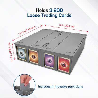 Collectible Card Bin - 3200 - Gray