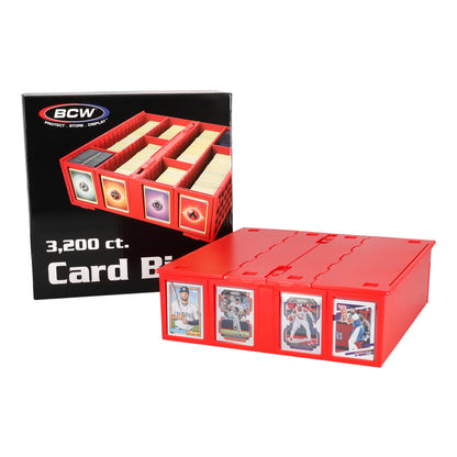 Collectible Card Bin - 3200 - Red