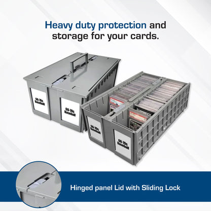 Graded Card Bin - 2 Row - Gray