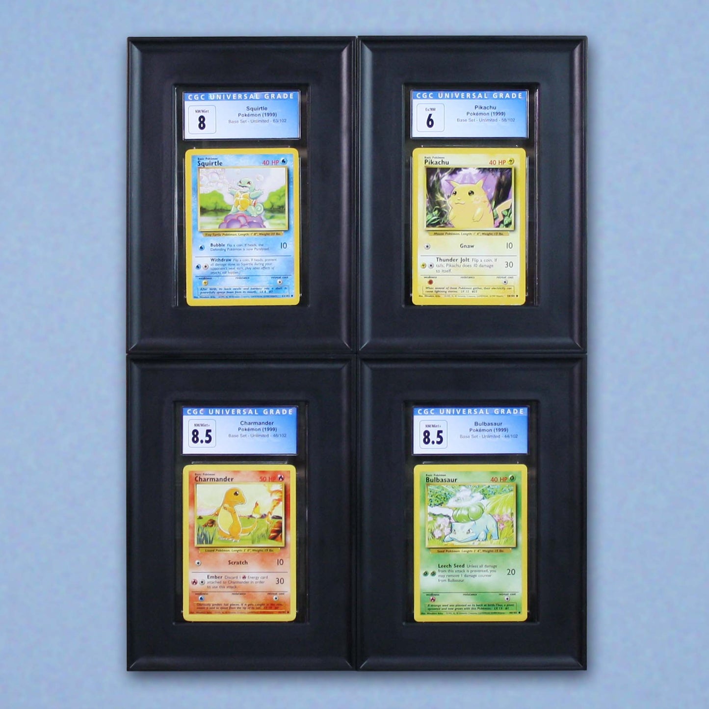 Interlocking Graded Card Frames - Black