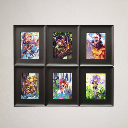 Interlocking Card Frames - Black