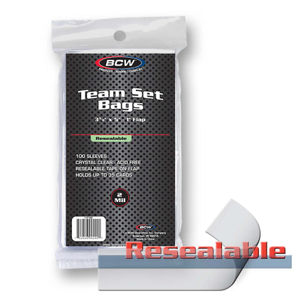 100 Resealable Team Set Bags