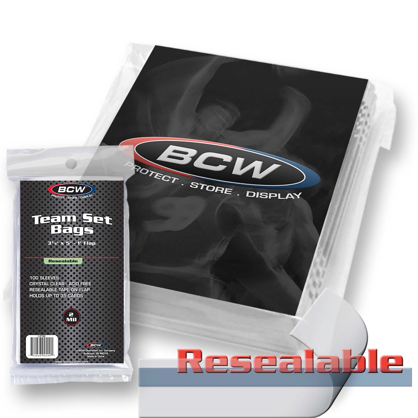 100 Resealable Team Set Bags