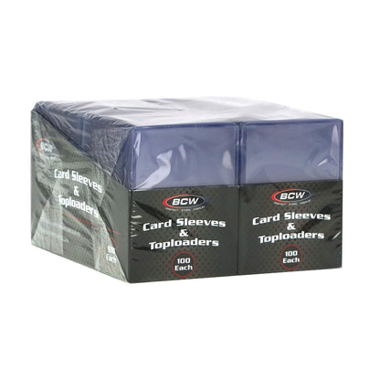 200 Count Card Sleeve and 200 Toploader Combo Pack
