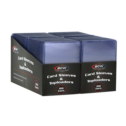 200 Count Card Sleeve and 200 Toploader Combo Pack