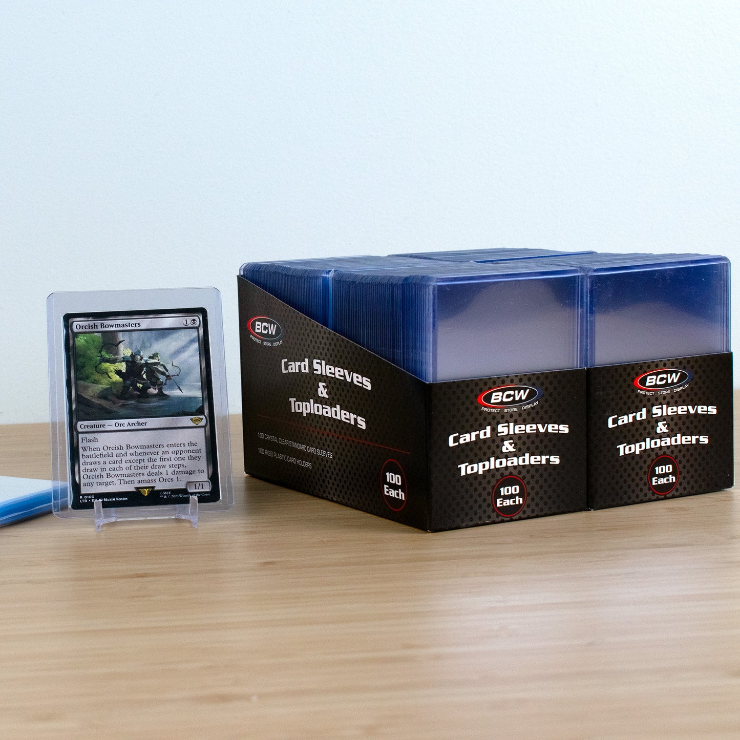 200 Count Card Sleeve and 200 Toploader Combo Pack