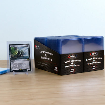 200 Count Card Sleeve and 200 Toploader Combo Pack