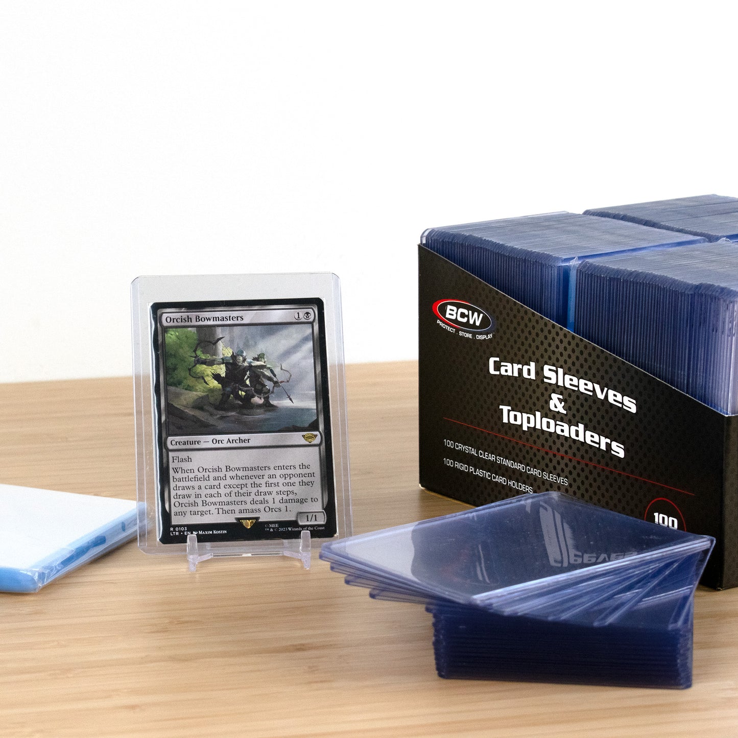 200 Count Card Sleeve and 200 Toploader Combo Pack