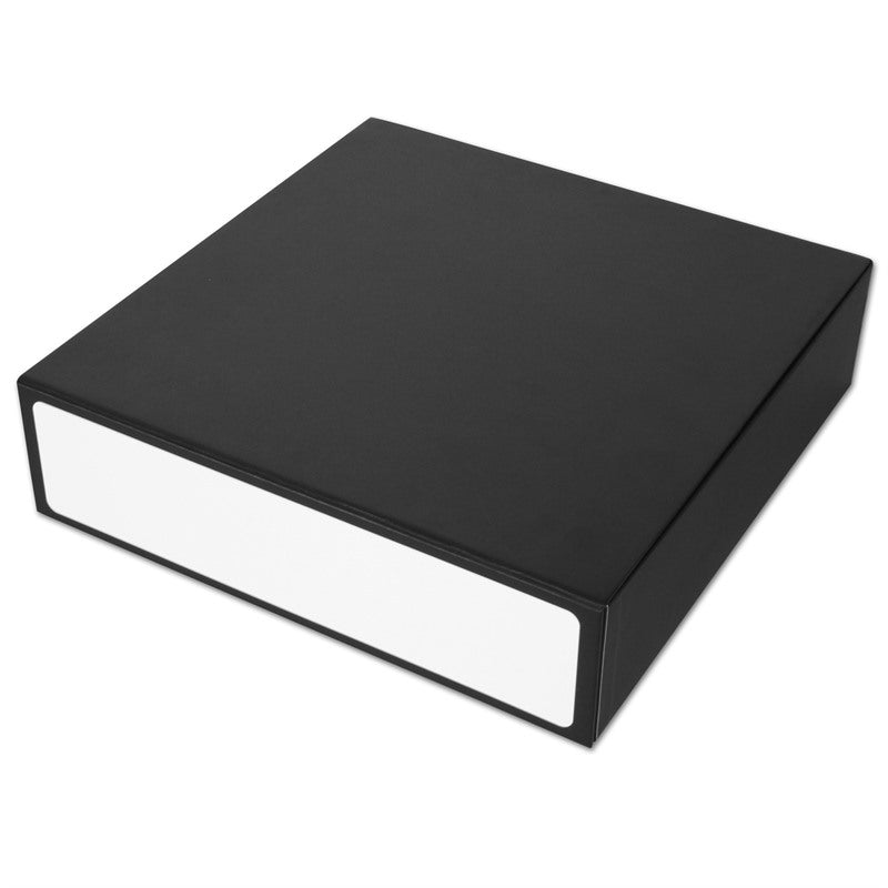 Card Game Box - 3 Row - Black with White