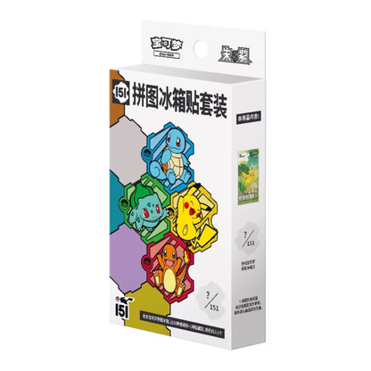 Pokémon 151 Fridge Magnet Mystery Box Bundle with 1 Journey Slim Booster Pack Simplified Chinese