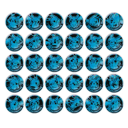 Pokemon 30th Celebration Coin Badge Set Simplified Chinese