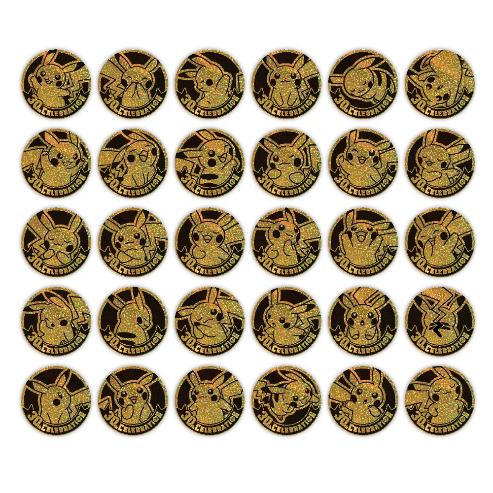 Pokemon 30th Celebration Coin Badge Set Simplified Chinese