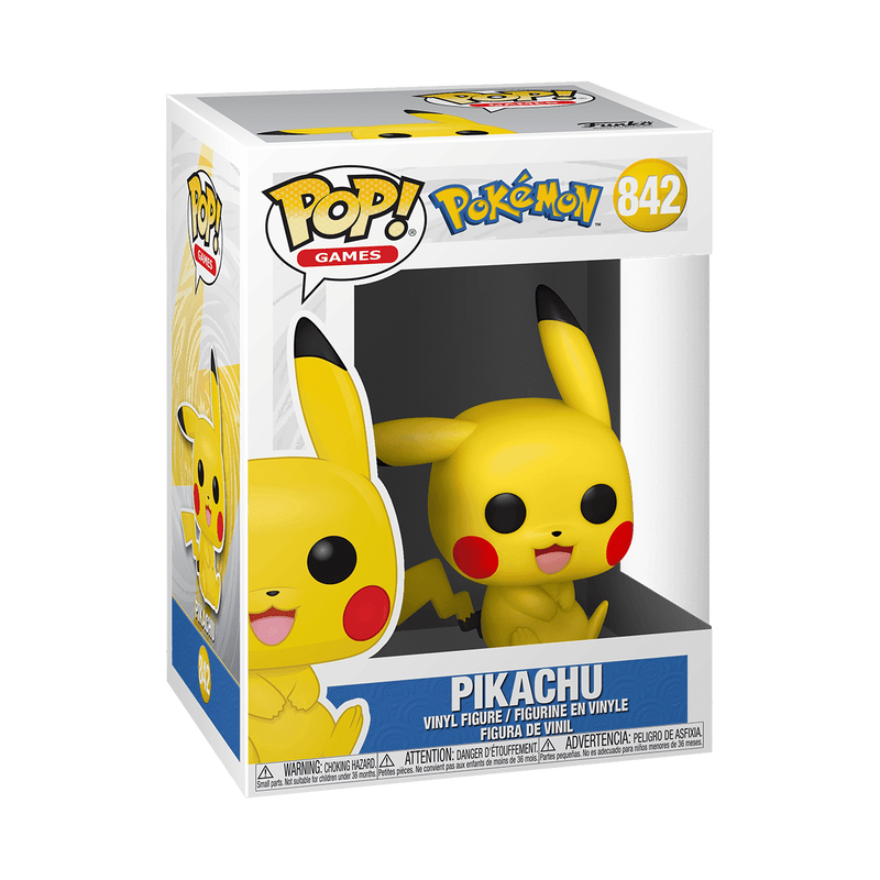 Pokemon Pikachu Sitting Funko Pop! Vinyl Figure #842