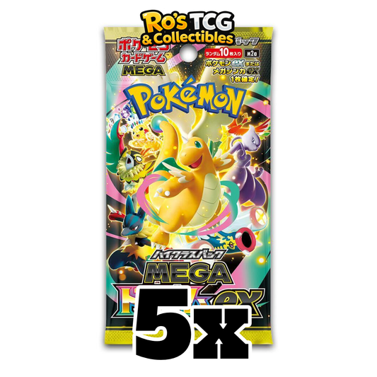 [Live Rip] 5x Mega Dream ex - M2a Japanese Booster Pack