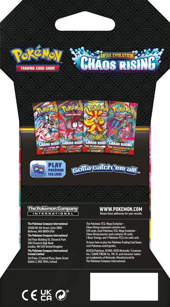 Chaos Rising Sleeved Booster Pack - ME04: Chaos Rising (CRI)