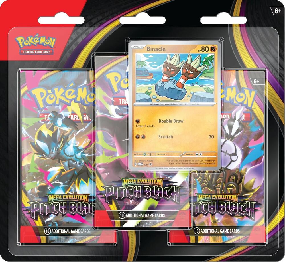 Pitch Black 3-Pack Blister [Binacle] - ME05: Pitch Black (PBL)
