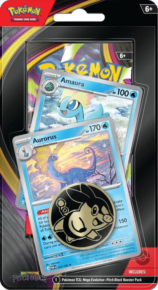 Pitch Black Premium Checklane Blister [Amaura, Aurorus] (Target Exclusive) - ME05: Pitch Black (PBL)