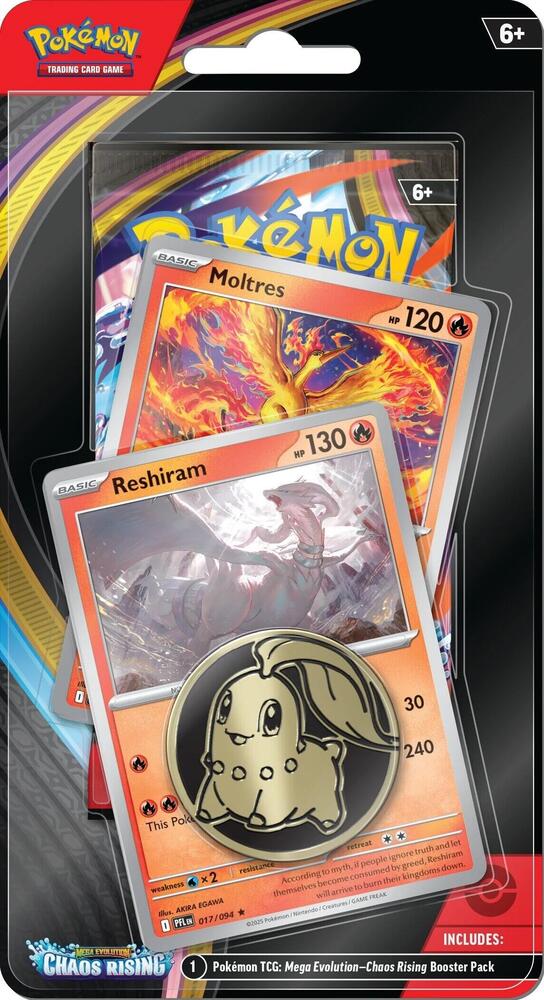 Chaos Rising Single Pack Blister [Reshiram/Moltres] - ME04: Chaos Rising (CRI)