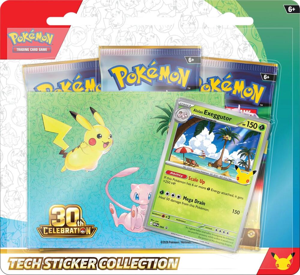 30th Celebration Tech Sticker Collection : 30th Celebration (30C) Random Style