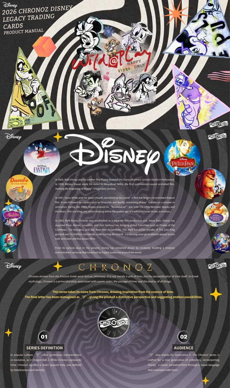 2026 ChronoZ: Disney Legacy Trading Cards Booster Box