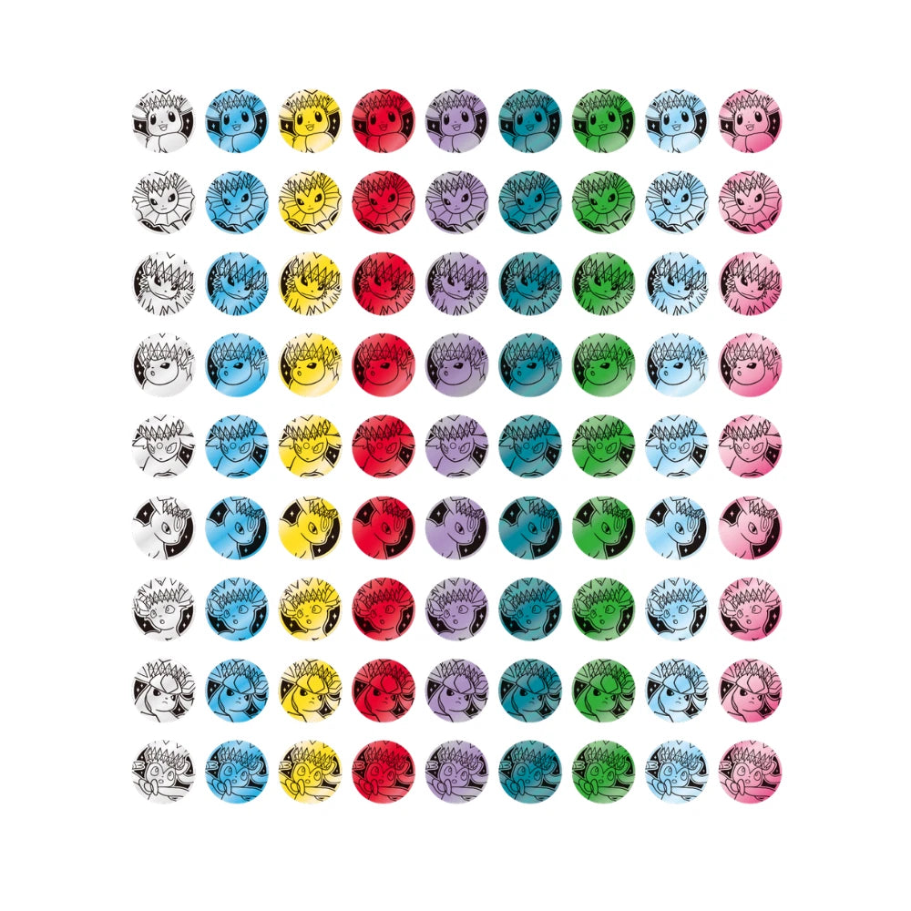 Pokémon Chinese Terastal Gathering CSV9.5C Eevee & Friends Coin Set