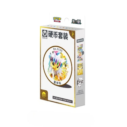 Pokémon Chinese Terastal Gathering CSV9.5C Eevee & Friends Coin Set