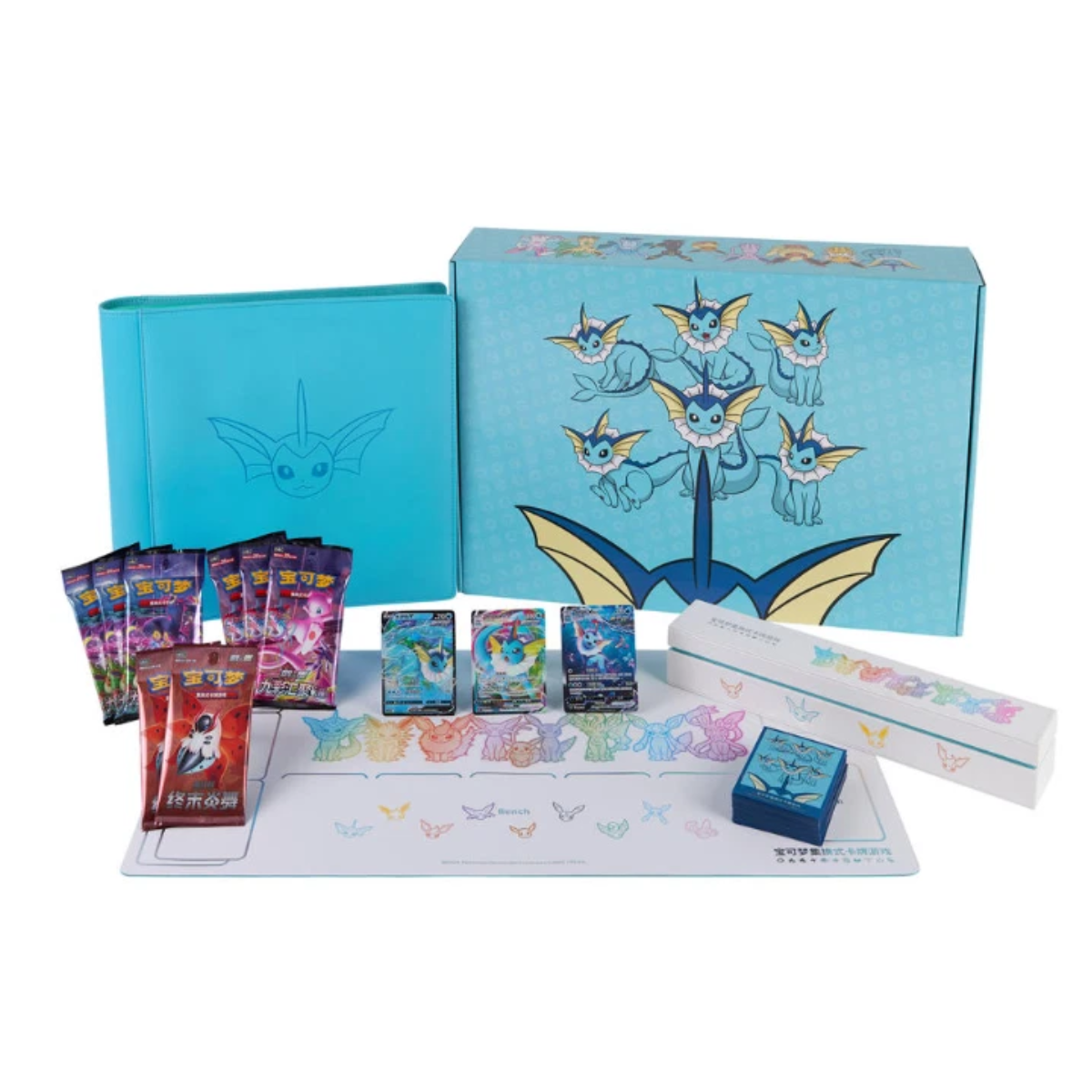 [S-CH] Pokemon Eevee GX Gift Box Set - Vaporeon Jolteon Flareon - 3 Box Set